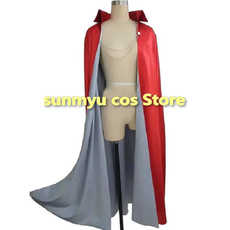 

Red&Grey Mantle Cosplay Costume Customize size Cape Cloak Halloween