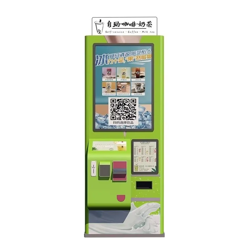 Customizable Hot Selling Fully Automatic Milk Tea/coffee/juice Vending Machine With QR Code/credit Card Payment Capabilities