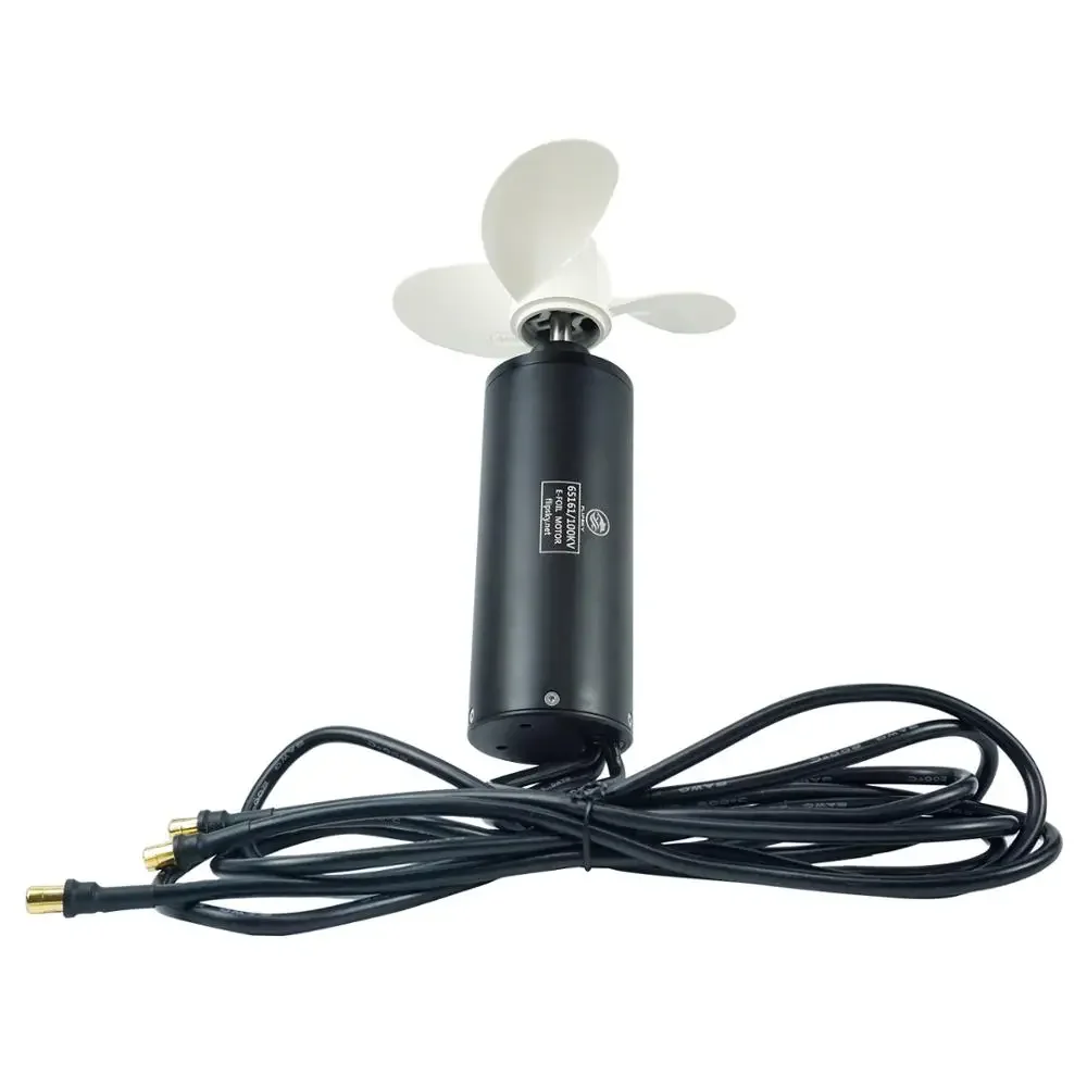 

Flipsky Waterproof 100KV 6000W BLDC Motor with Aluminum Propeller Marine Propeller