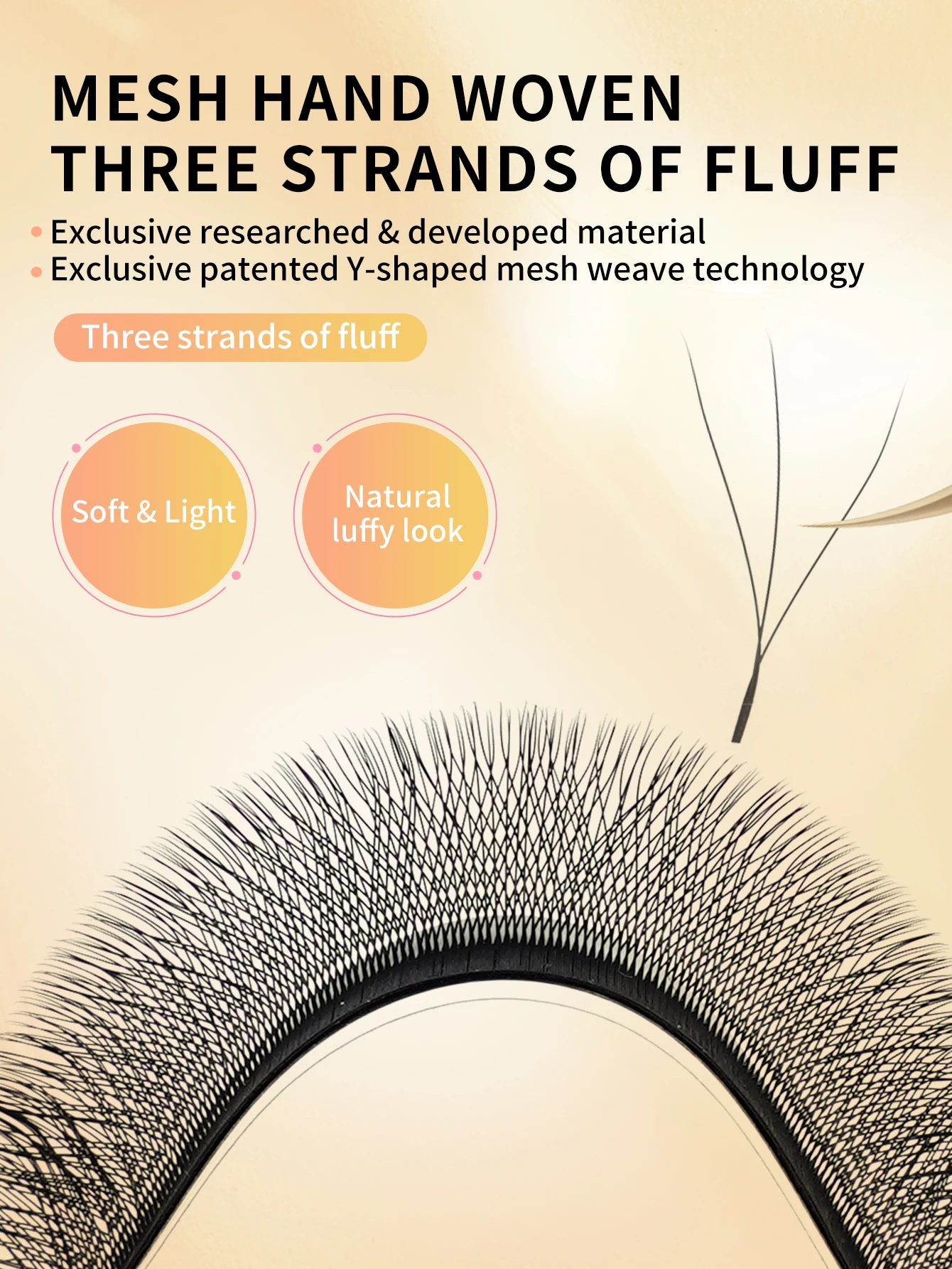 3D W Shape Premade Fan Eyelash Extensions C/D Curl 0.07mm Auto Blooming Soft Faux Mink Lashes Natural Black Volume Eyelashes