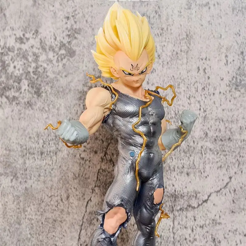Anime Dragon Ball Z Super Saiyan Vegeta Batalla Ver. Figura de acción de PVC DBZ Shenron bolas de cristal DBZ estatua modelo juguetes muñeca regalo