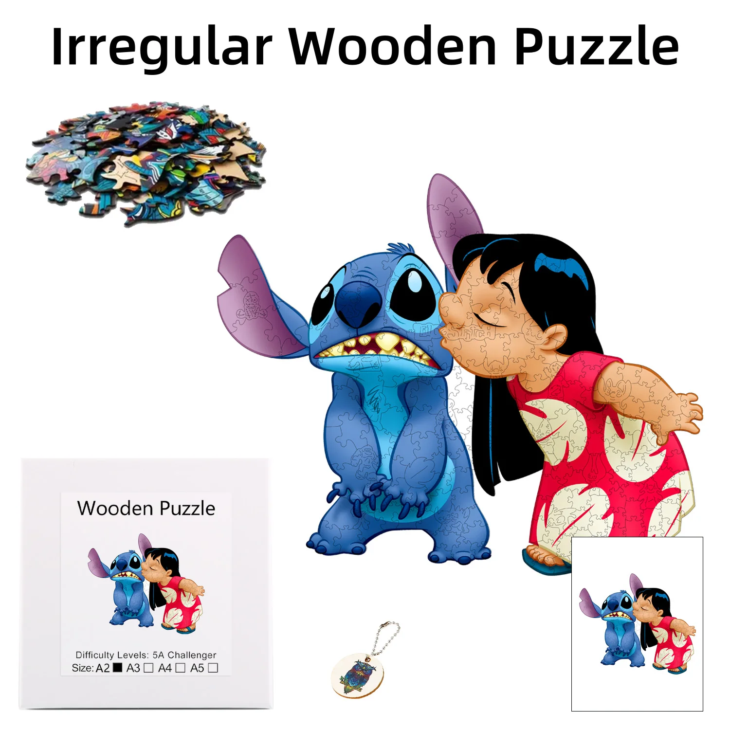 

Disney Alien Lilo And Stitch Jigsaw Wooden Puzzle Is The Best Christmas Gift For Children Family And Friends