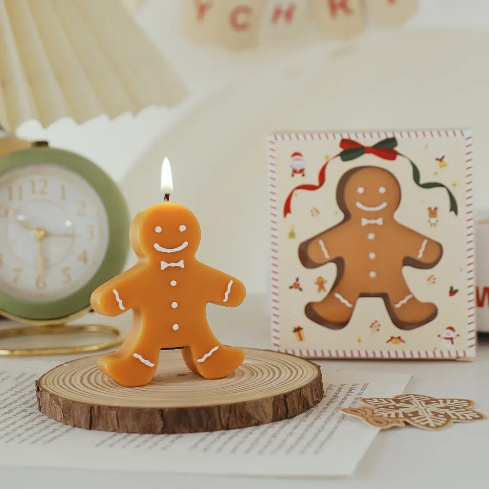 Christmas Gingerbread Man Aromatherapy Wax Christmas Styling Waxscented Decoration Small Ornaments Scented Candles