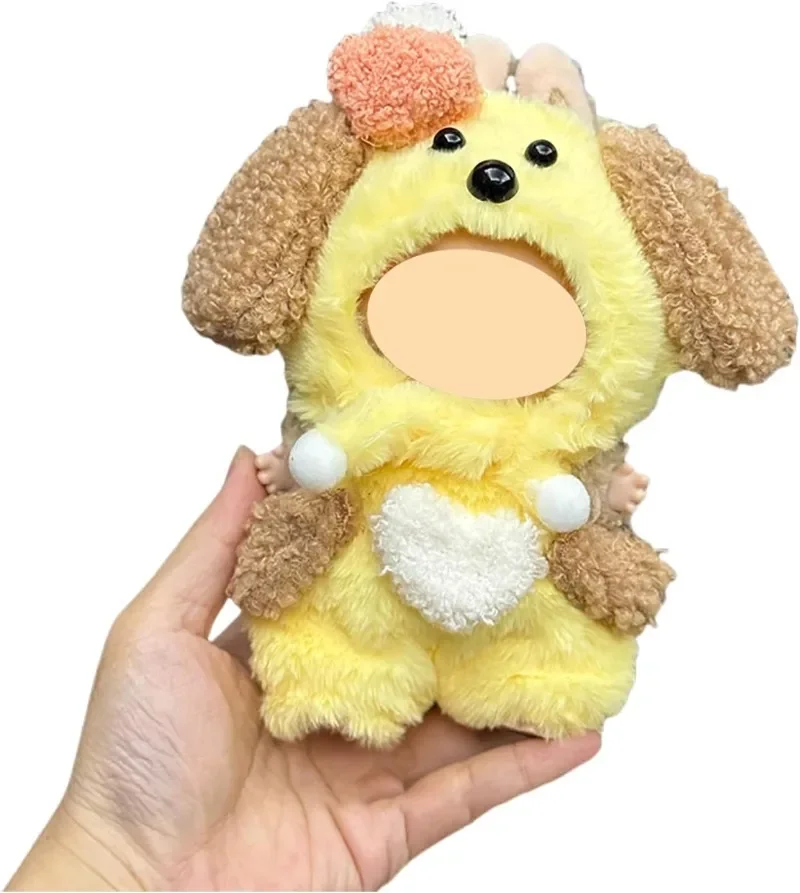 

Yellow Dog Animals plush Clothes for Doll Crochet Cloth Set for 17cm Dolls Stylish Adorable Doll's Outfits Accessories