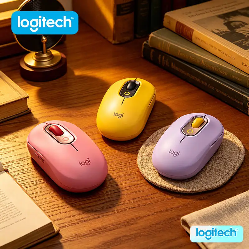 

Logitech M350POP/M350 Mouse Dual Link 10m Range Ergonomic Hold for Graphic Designer Hand Comfort and Long Work Hours