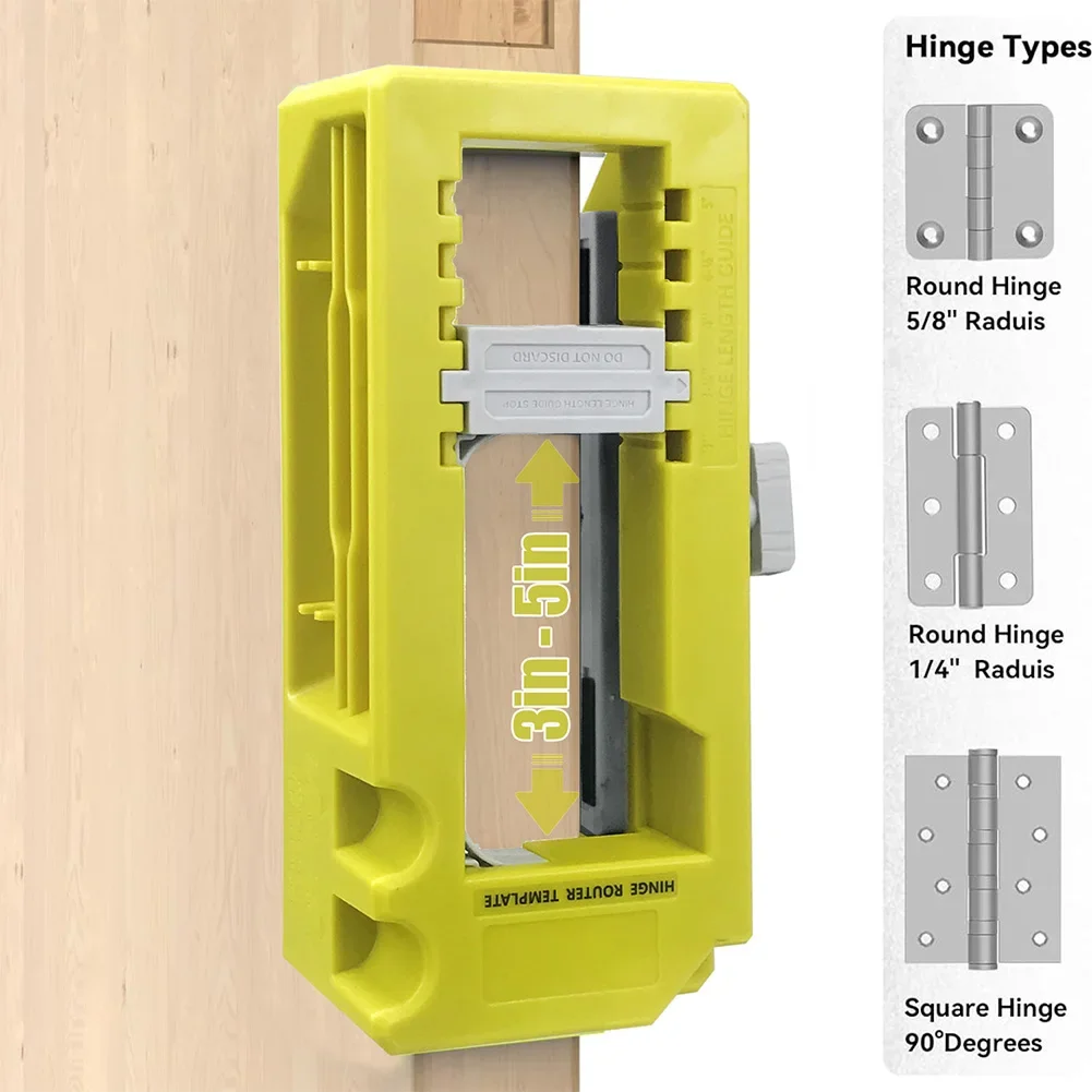 

Комплект для установки шаблона фрезерного станка дверной петли Приспособление для петель от 3 до 5 дюймов