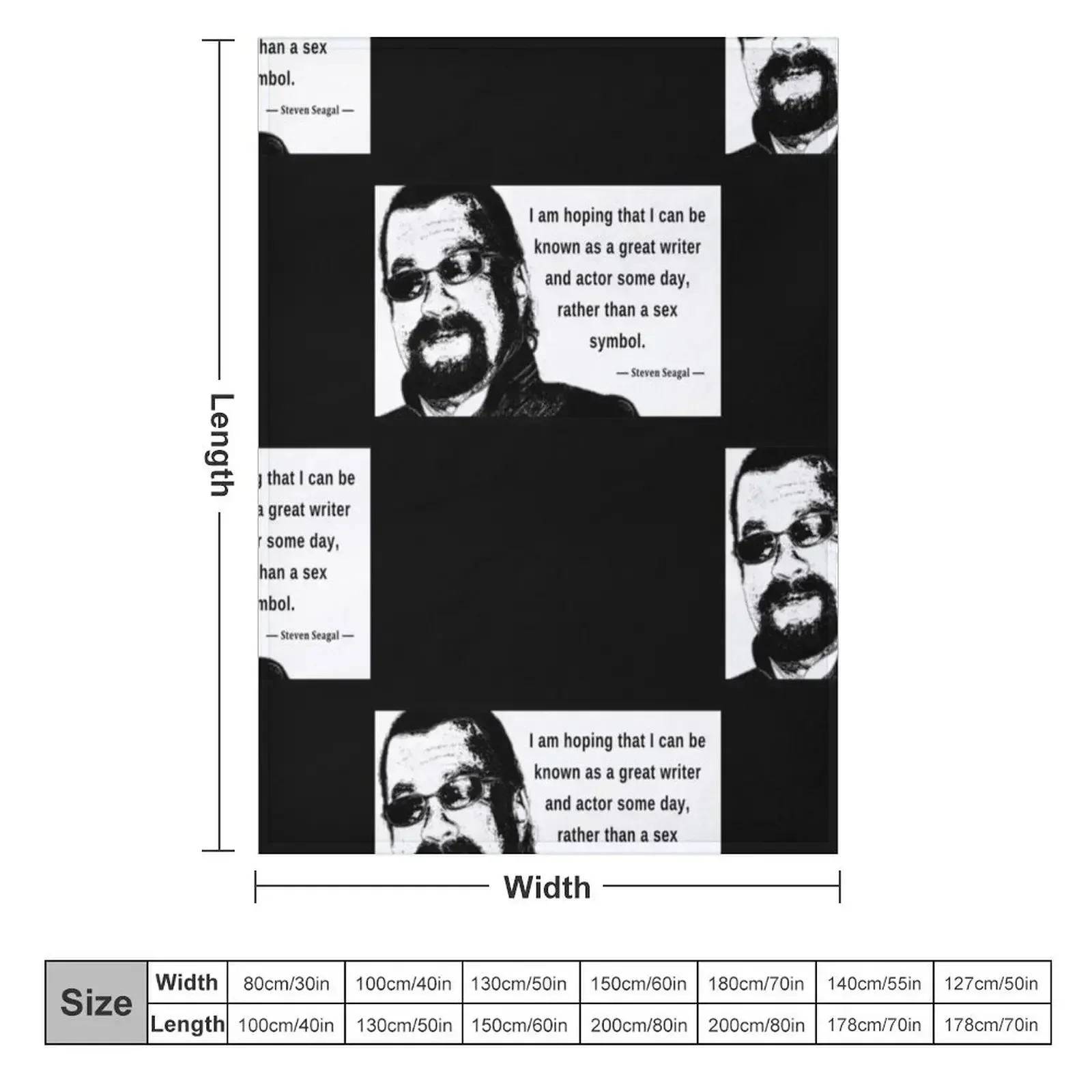 Steven Seagal - Sex Symbol Essential Throw Blanket bed plaid Luxury Brand Thermals For Travel Sofas Furrys Blankets