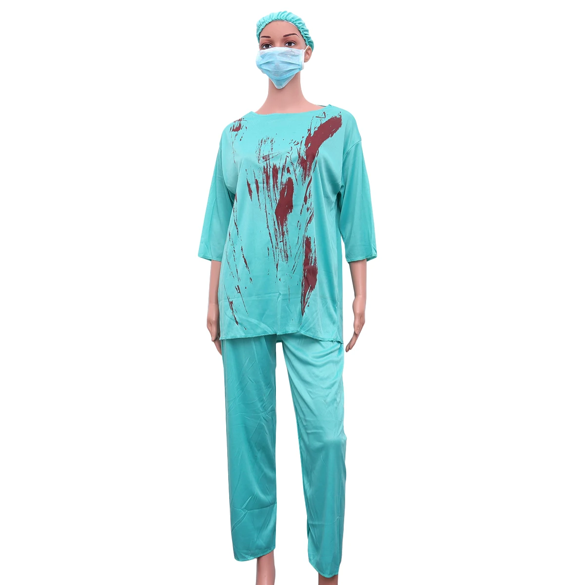 

Performance Nurse Props Costume Halloween Outfits Adult Death Blood Doctor Costumes Unisex Soft Material Scary Atmosphere Role