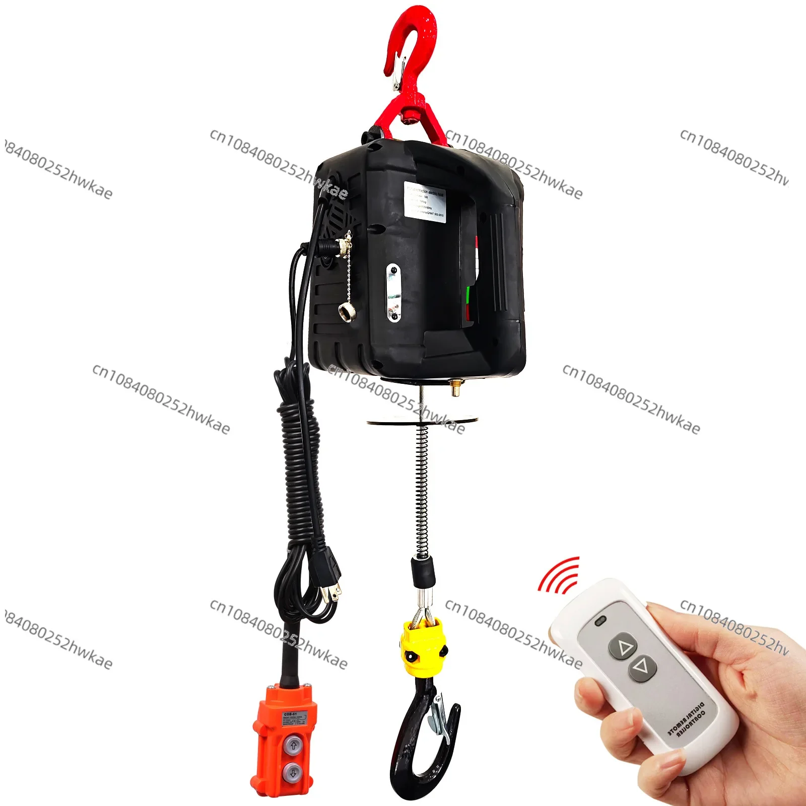 110V portable hoist traction electric hoist 220V household small crane small wire rope