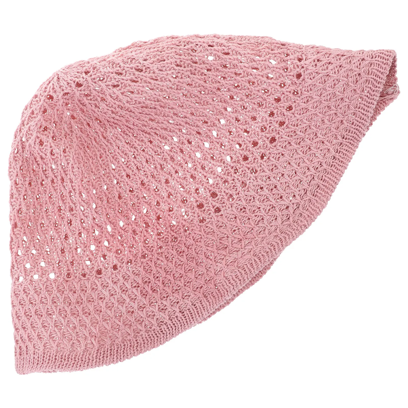 

Pink Bucket for Women Sunshade Cotton Linen Large Size Round Face Fishing Beach Party Sun Bucket Hat For Women Hat