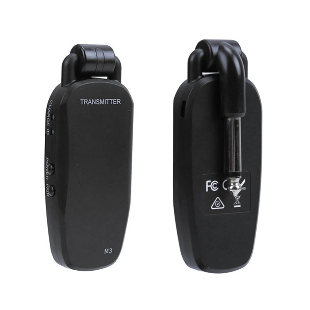 Professional Wireless Guitar Bass Transmitter Receiver System Type-C Rechargeable Portable Audio Transmitter for Electric Guitar