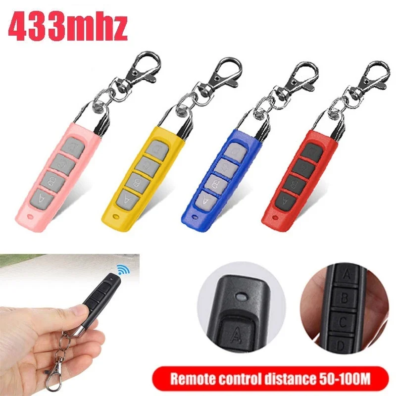 433MHz Cloning Remote Control Copy Remote Control Key Garage Door Gate Opener Remote Key Duplicator 4CH Car Key For Home Safety