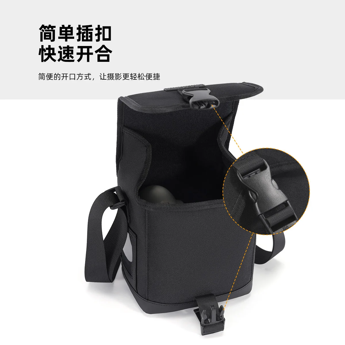 Portable shoulder camera bag, scratch-resistant and wear-resistant messenger camera bag DIY Polaroid storage bag