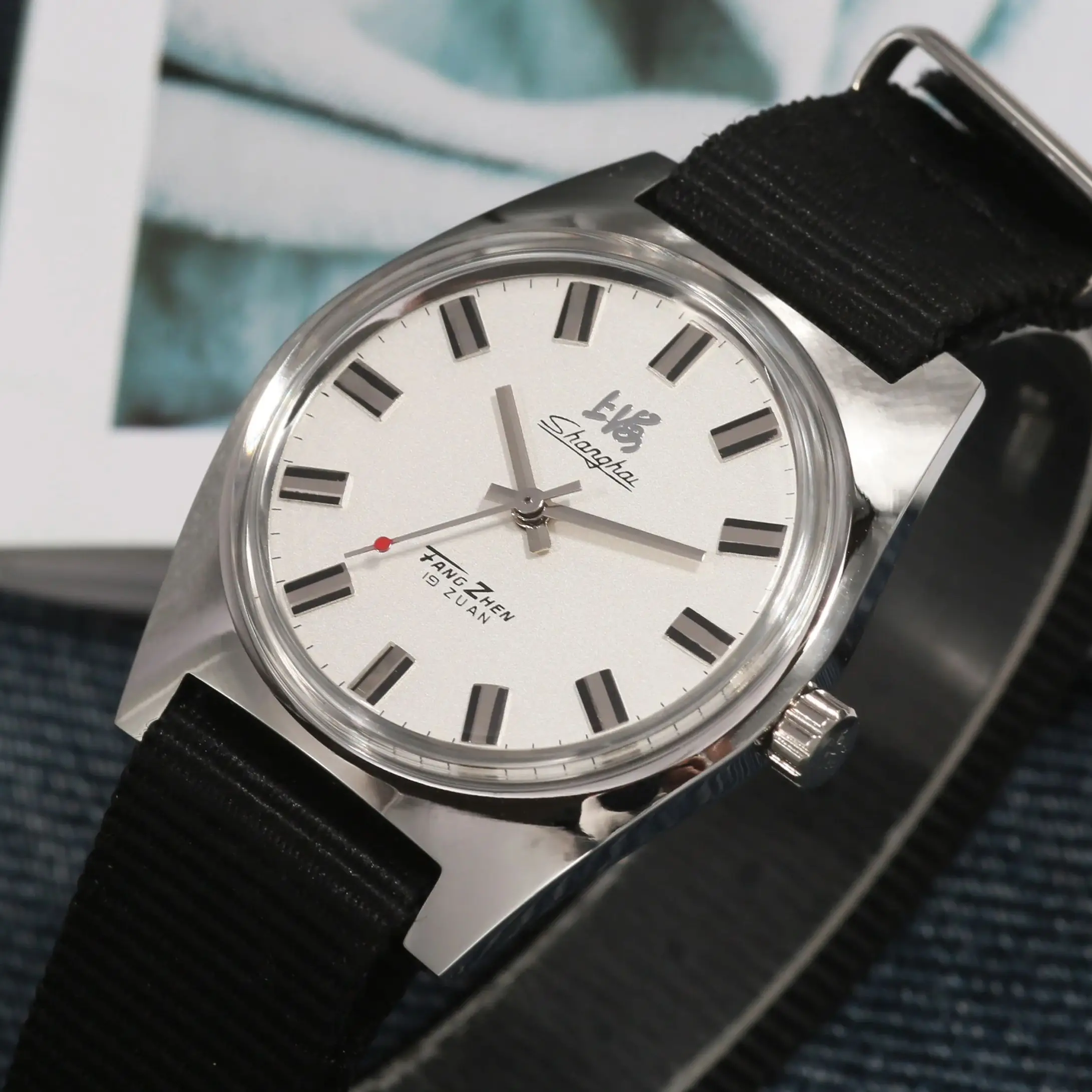 Shanghai 7120 36MM Hand-Wind Mechanical Watch 7120 Waterproof Bauhaus Design Watch for Men Wholesale