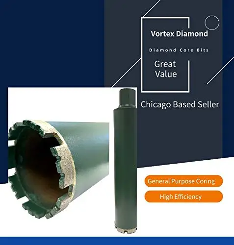 VCB Bundle 2", 3", 4", 5", 6" Wet Concrete Diamond Core Drill Bit for Concrete Stone Granite Marble (Bundle 2"+3"+4"+5"+6")