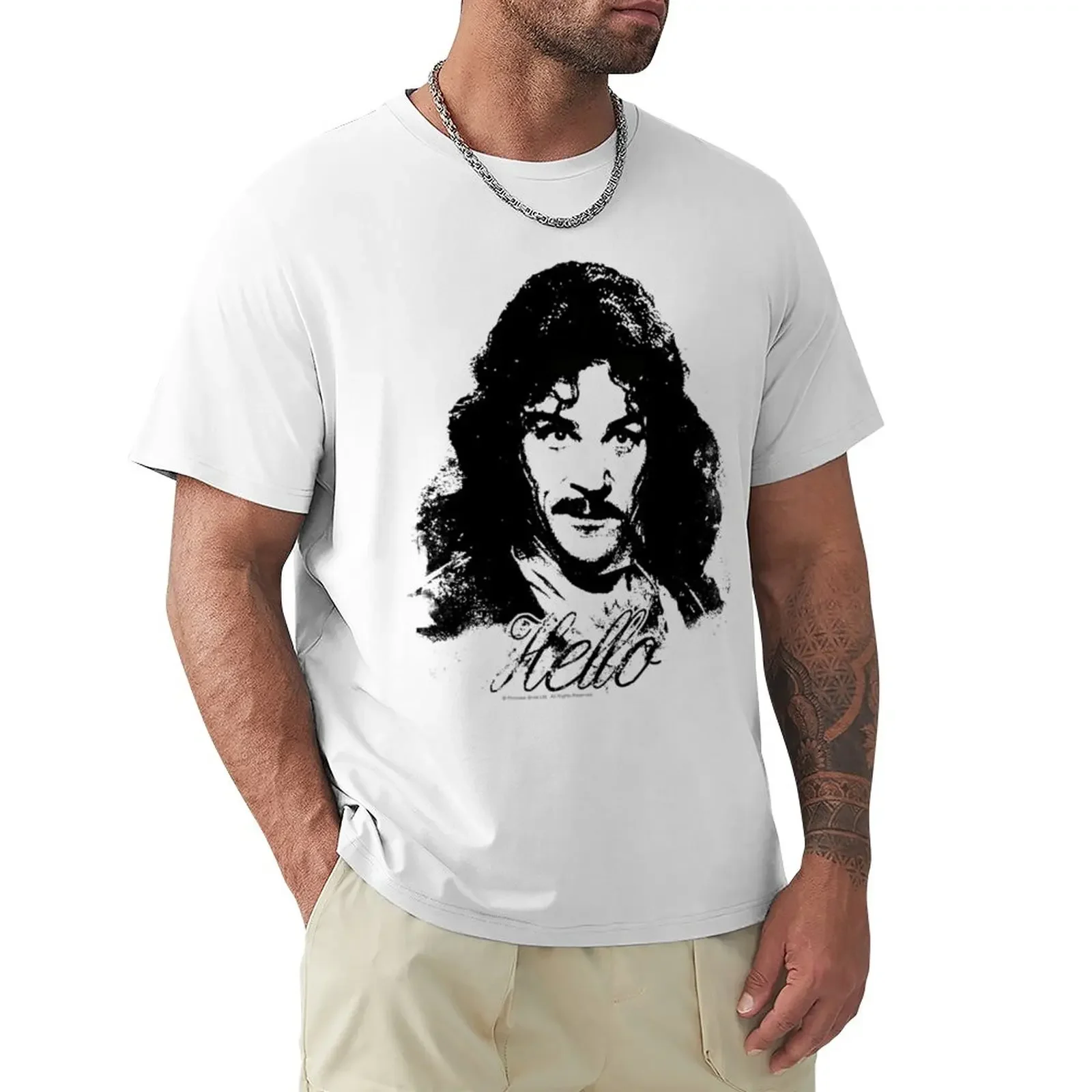 

The Princess Bride Inigo Hello T-Shirt kawaii clothes Blouse anime tshirt T-shirts oversize T-shirt men
