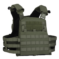 AVS MBAV Tactical Vest Hunting y Airsoft MOLLE Vest Quick Release / Fixed Dual Mode Plate Carrier Camouflage Vest