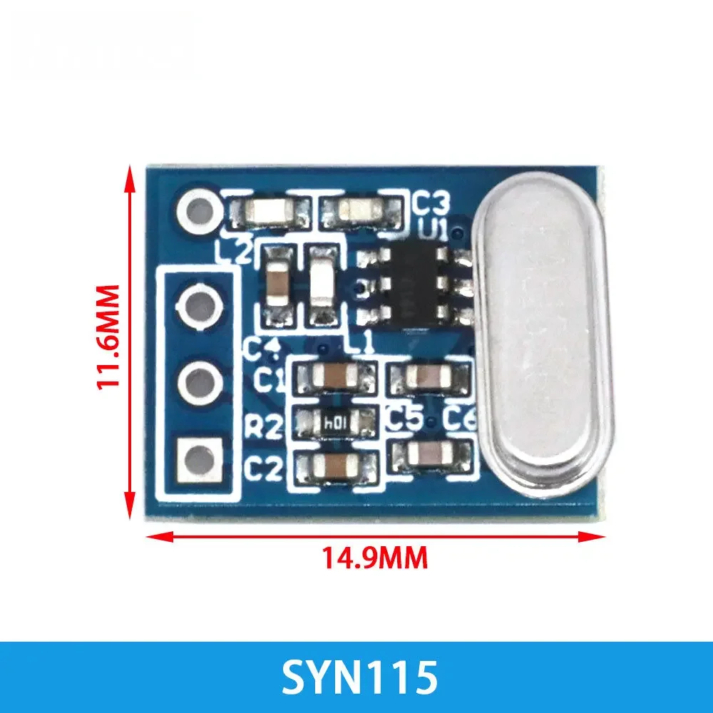 1 комплект, 2 шт., совместимый с Arduino модуль радиочастотного приемопередатчика 433 МГц — беспроводная печатная плата SYN480R/115 ASK/OOK для проектов дистанционного управления