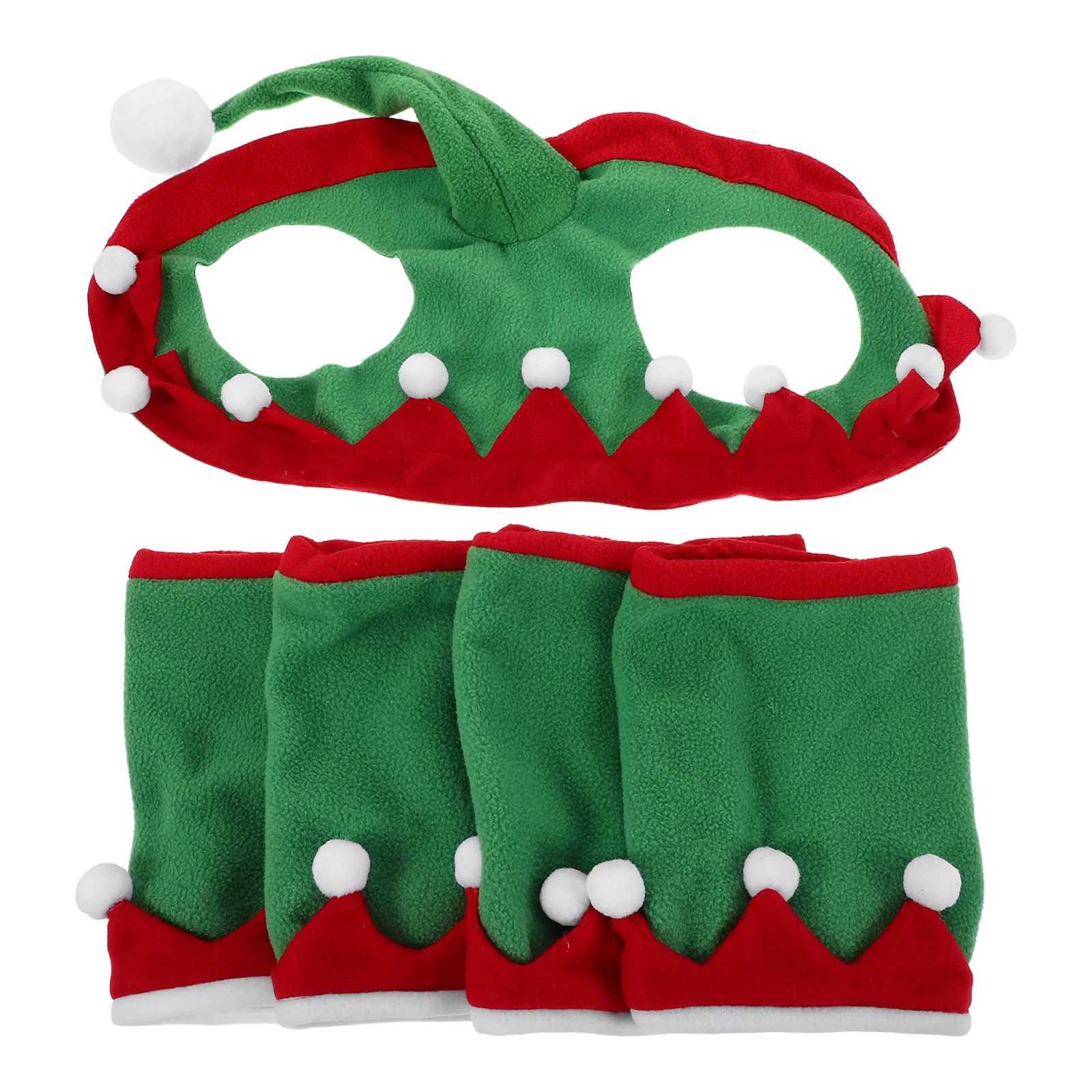 1set-horse-decoration-set-holiday-hat-leg-wraps-christmas-parade-costume-protective-leg-guards-breathable-comfortable-fit