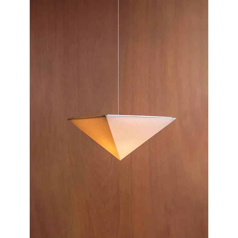 

Living room chandelier, designer corridor aisle, bedside triangle fabric decoration ambient light