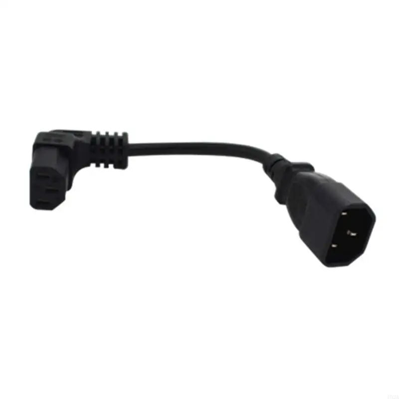 193A C14 Male Input and C13 Female Output Power Cord Adapter Cable Line for Computer UPS Power Server Cabinet