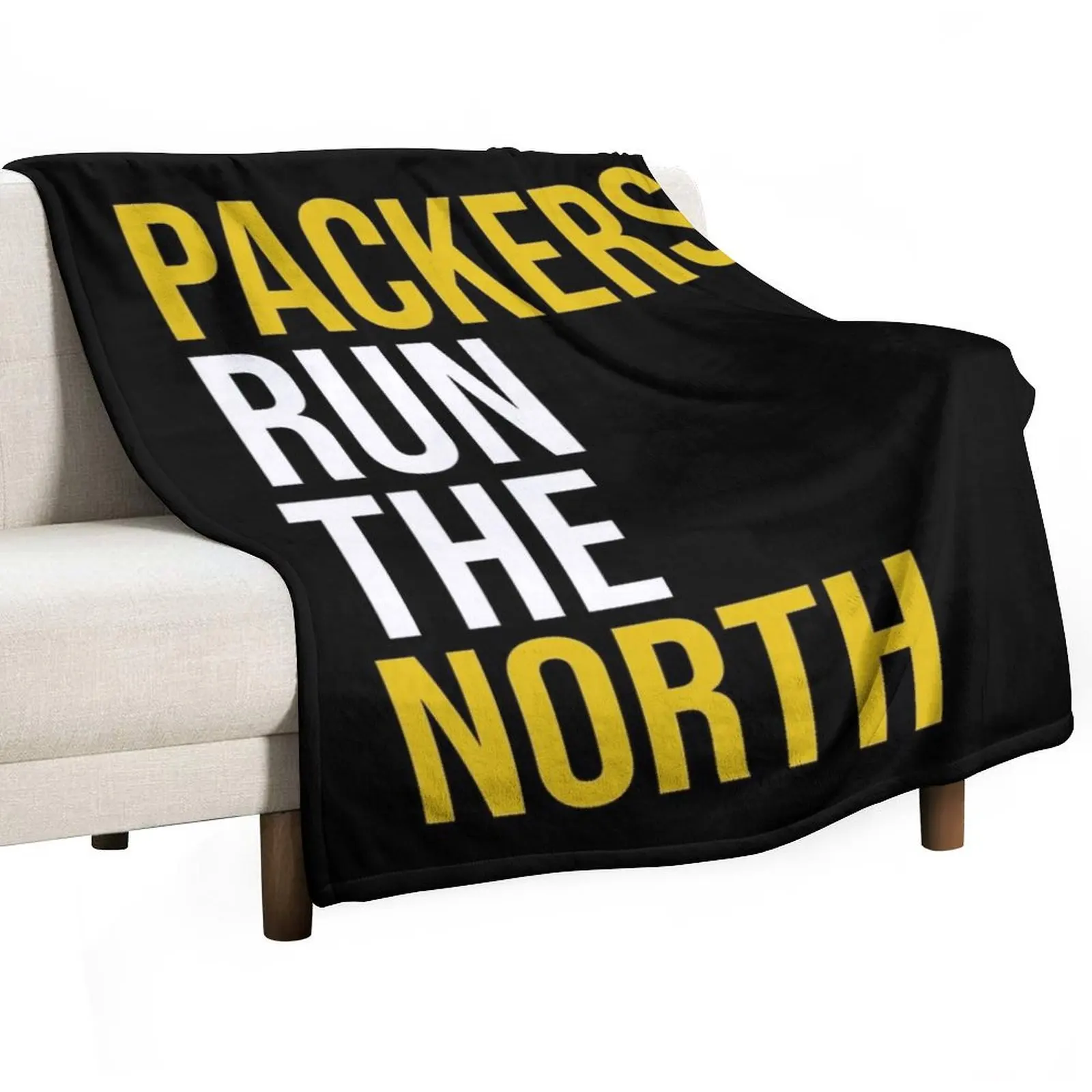 Packers Run The North Throw Blanket Personalized Gift Hairy manga Blankets