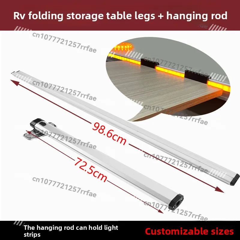 

RV Folding Table Legs Accessories Trailer Modified Table Board Bracket Car Pendant Removable Aluminum Alloy Storage Table Legs