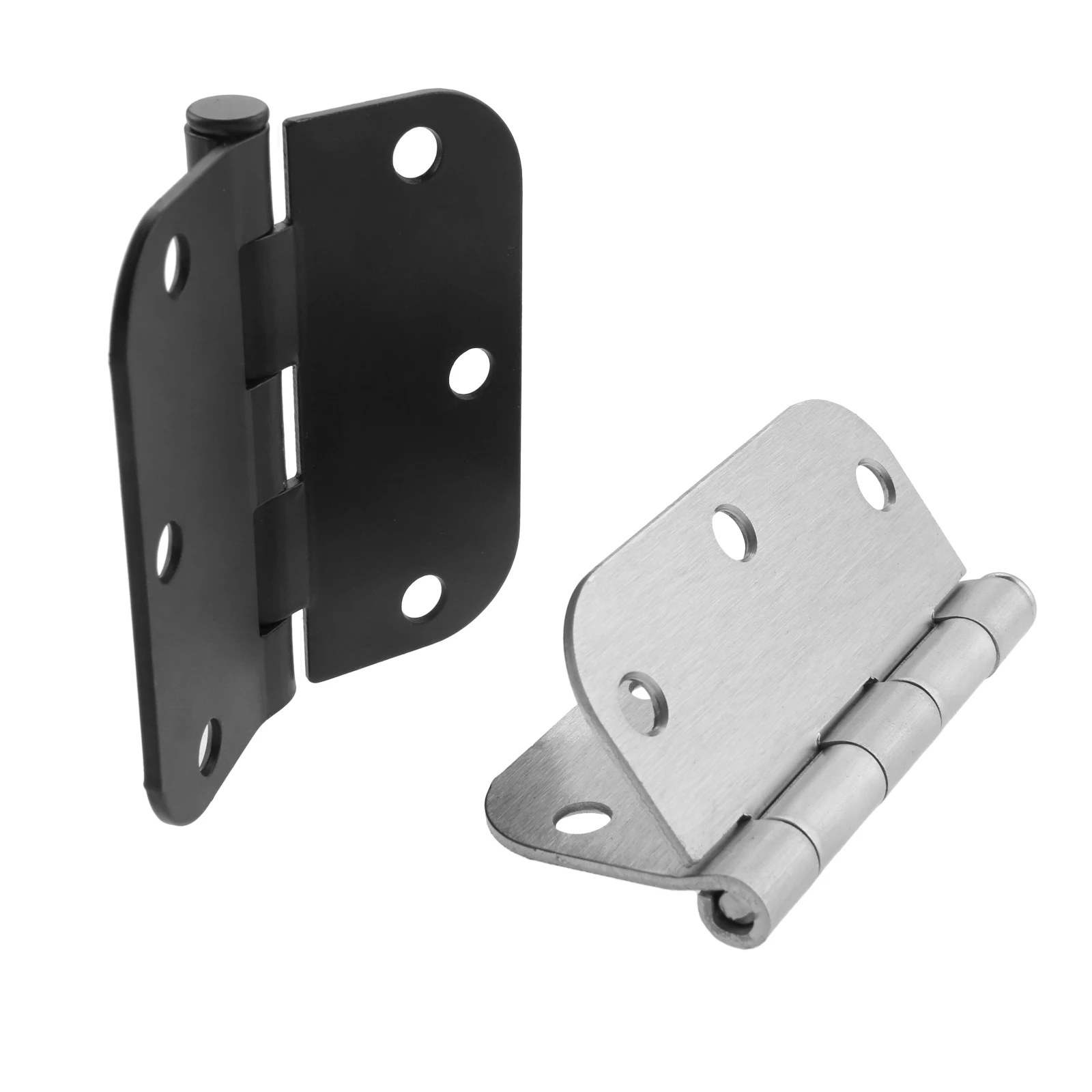 1pc Reversible Door Hinge American Style with Screws 5/8 Inch Radius Corners Furniture Hardware 89*89mm Iron