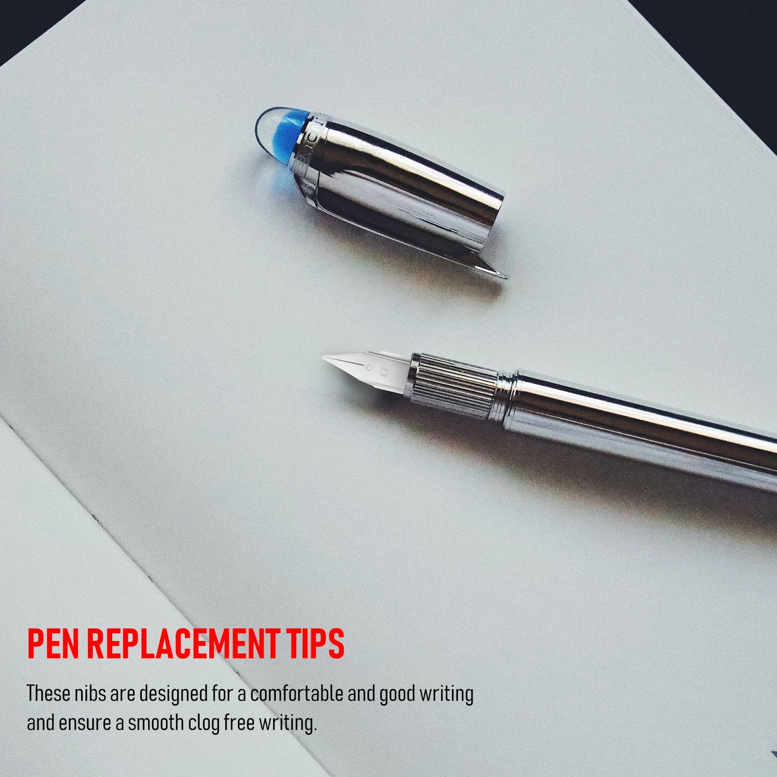 20 قطعة استبدال القلم الصلب قسط نافورة تلميح الكتابة السلسة للاستخدام اليومي المناقير للأقلام قلم حبر نصائح #3