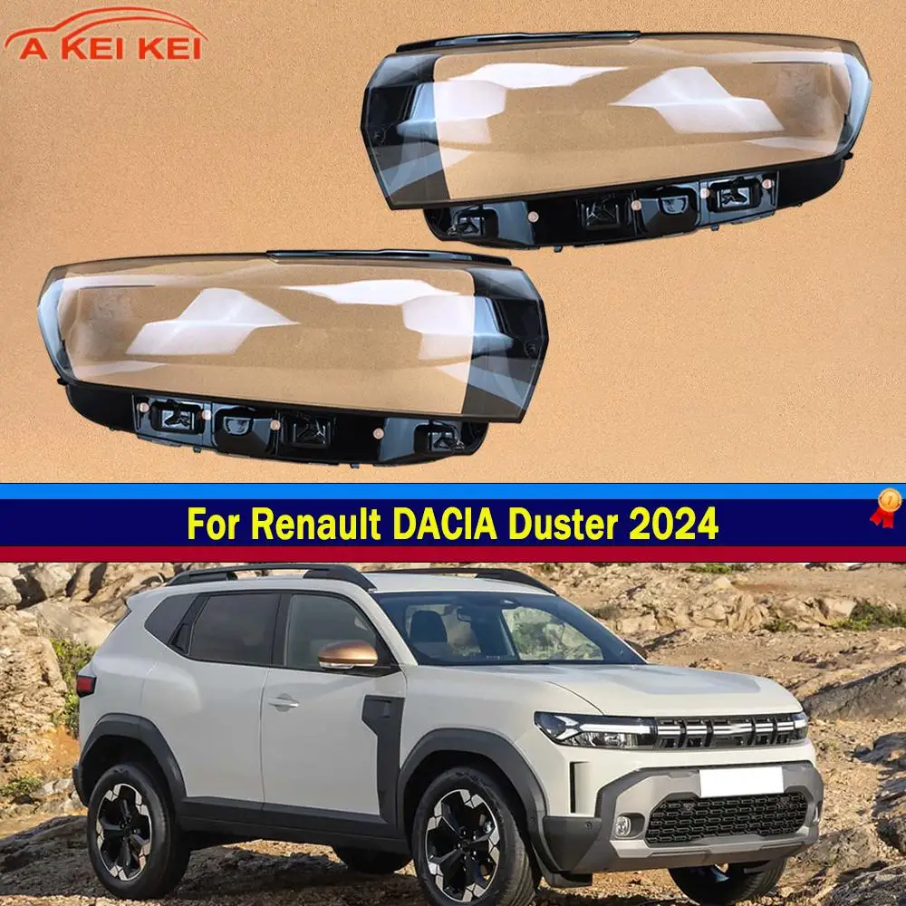 Passend für Renault DACIA Duster 2024 Autoscheinwerferlinse Scheinwerferabdeckung Transparente Lampenschirmabdeckung Scheinwerfergehäuse Transparente Maskenschale