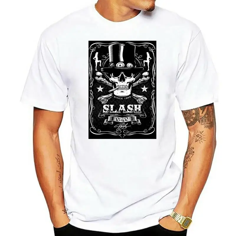 Bottle Of Slash Men Black T Shirt Loose Clothes