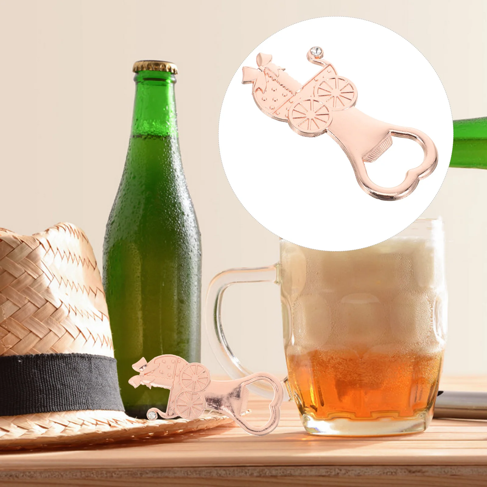 

Unique Design Metal Bottle Opener for Party Favors Baby Shower Gifts Zinc Alloy Balloon Stroller Beer Soda Lid Remover