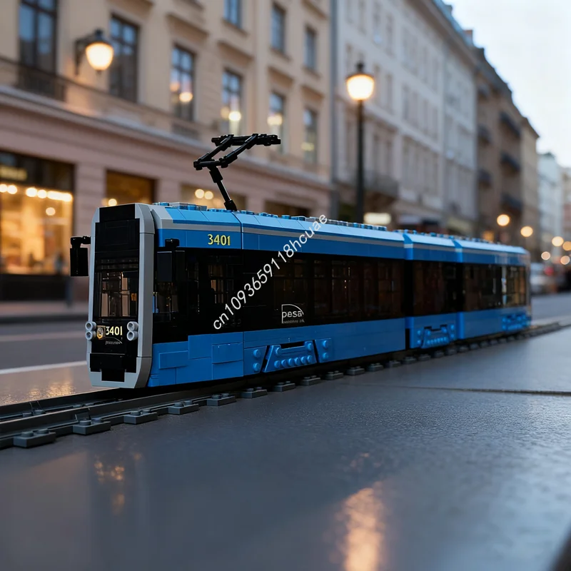 1825 قطعة MOC بيسا تويست ترام MPK وفروك Aw غير نموذج اللبنات البناء لتقوم بها بنفسك هدايا عيد الميلاد ألعاب تعليمية الطوب الاطفال #1