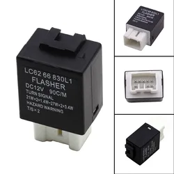 LC62-66-830 FOR Mazda Turn Signal Flasher Relay 323 Black Car LC62-66-830 Plastic For Haima 7 S3 For Mazda MPV