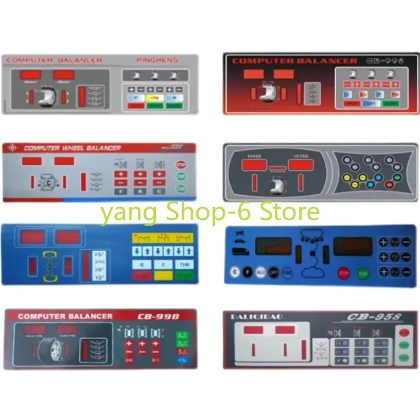 Tire Balancer Machine Accessories Keypad Control Switch Display Membrane Button Keyboard Size Input Display Panel