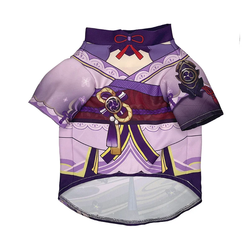 Camiseta de Juego Genshin Impact para mujer, ropa de sombra de gato, cocina de impacto, Shokun Raiden, ropa de cachorro, vestidor de fotos