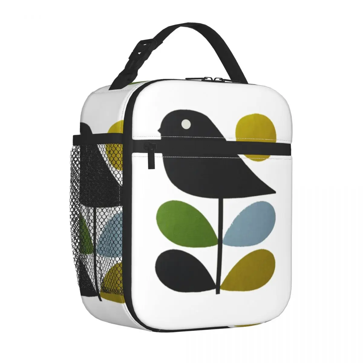 Orla Kiely Stem Bird Insulated Lunch Bag for Women Resuable Scandinavian Flower Geometric Cooler Thermal Bento Box Work School