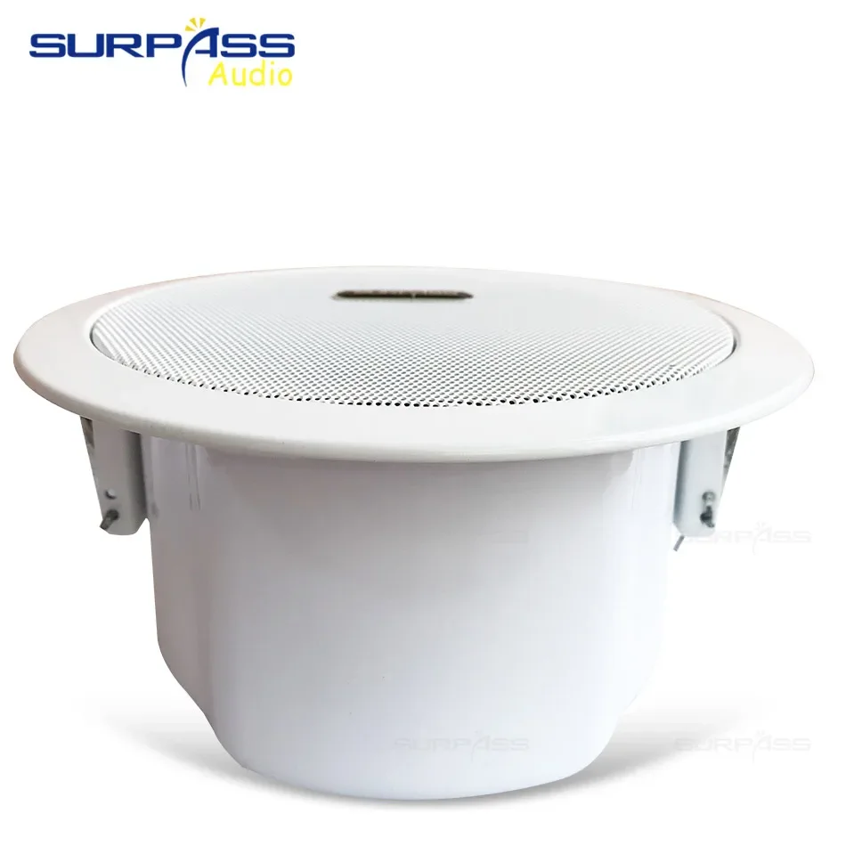 6,5 дюймовый потолочный динамик с задней крышкой для домашней фоновой музыкальной системы, PA System Roof звуковой сигнал сабвуфера