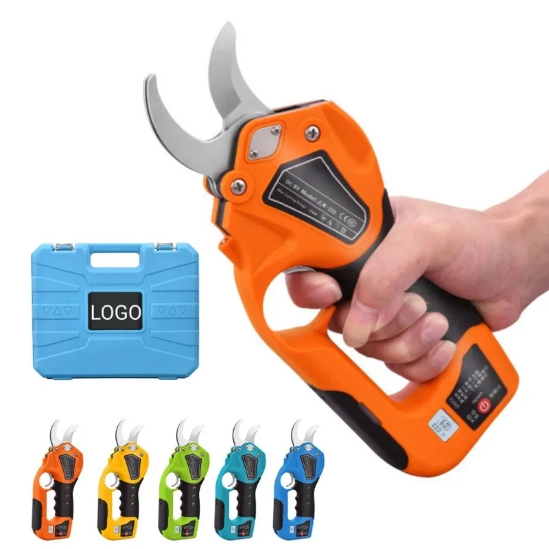 

20mm Cordless Portable Fruit Tree Trimmer Kit Rechargeable Lithium Battery Elec-tric Scissors