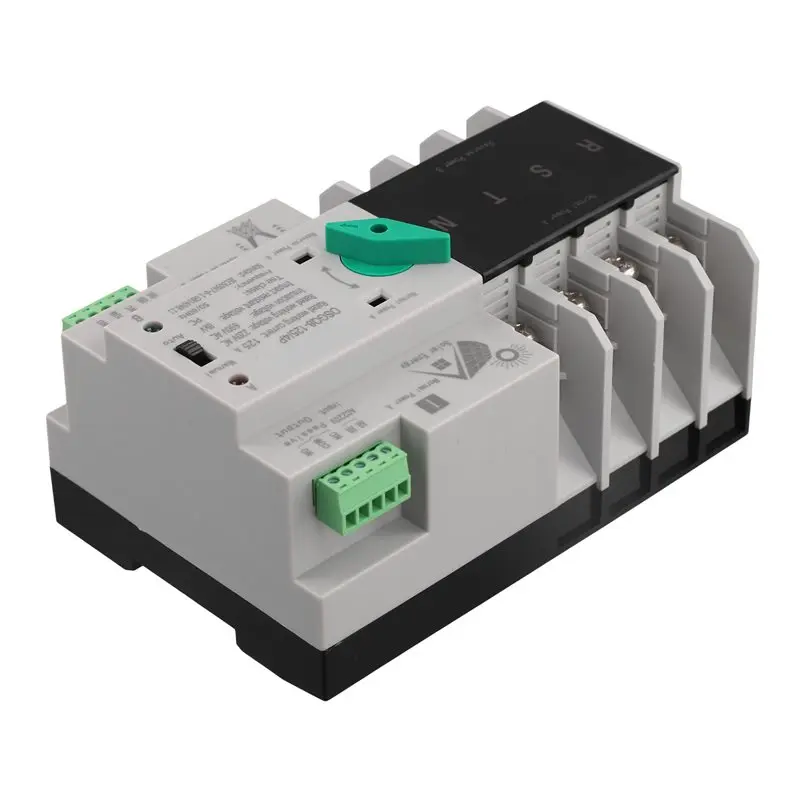 Y50A-Automatic Transfer Selector Switches ATS PV Inverter 4P Din Rail Dual Power 125A Uninterrupted Photovoltaic Solar
