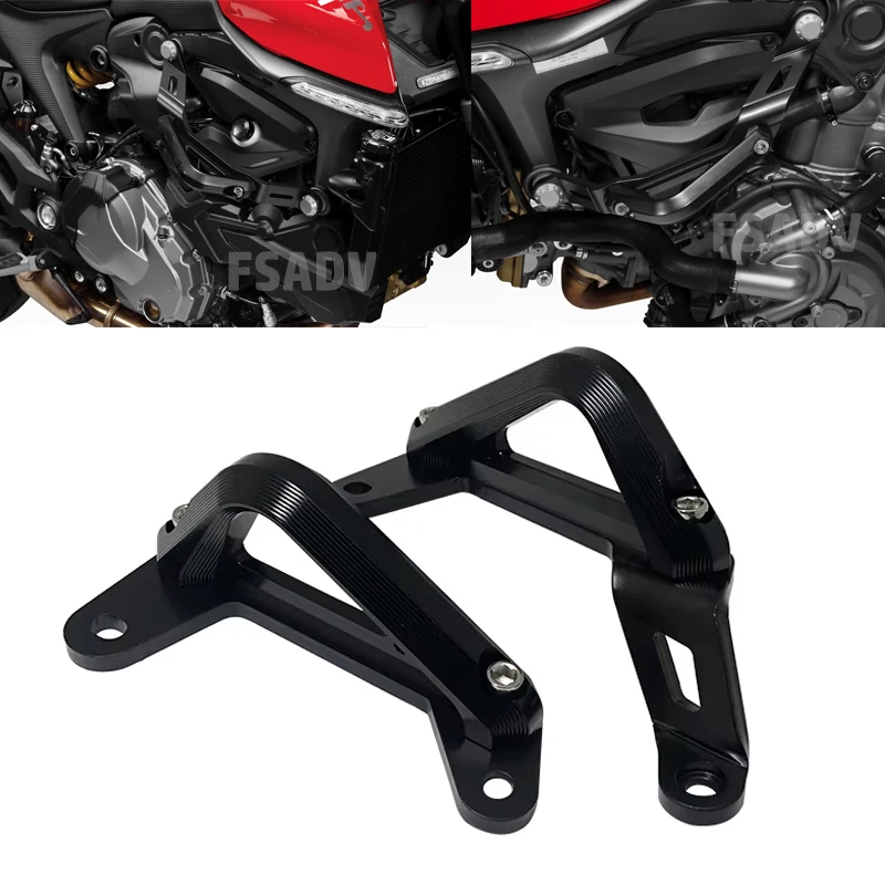 Motorcyle Side Engine Guard Crash Tank Bar Bumper Fairing Frame Protector For Yamaha MT-09 MT09 SP TRACER XSR900 2021-2025 2024