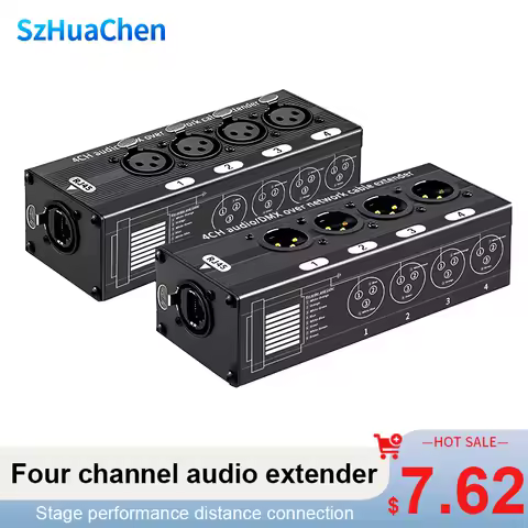 4 Channel 3 Pin Multi Network XLR Cable for Stage Sound Lighting and Recording Studio Male and Female To RJ45 Ethercon