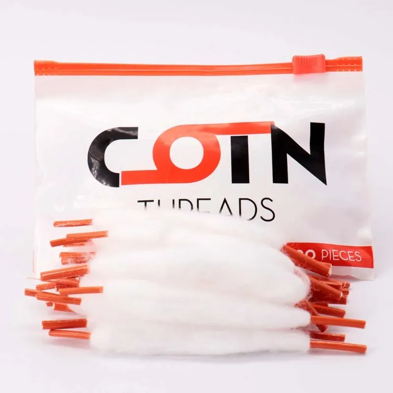 20 قطعة سلك لفائف مسبقة الصنع المواضيع العضوية Vape القطن شرائط رباط الحذاء DIY بها بنفسك RDA RTA RBA البخاخة خزان السجائر الإلكترونية