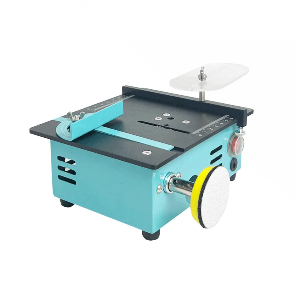 96w Mini Multifunctional Table Saw Electric Desktop Saws Small Household DIY Cutting Tool Woodworking Bench Lathe Cutter Machine