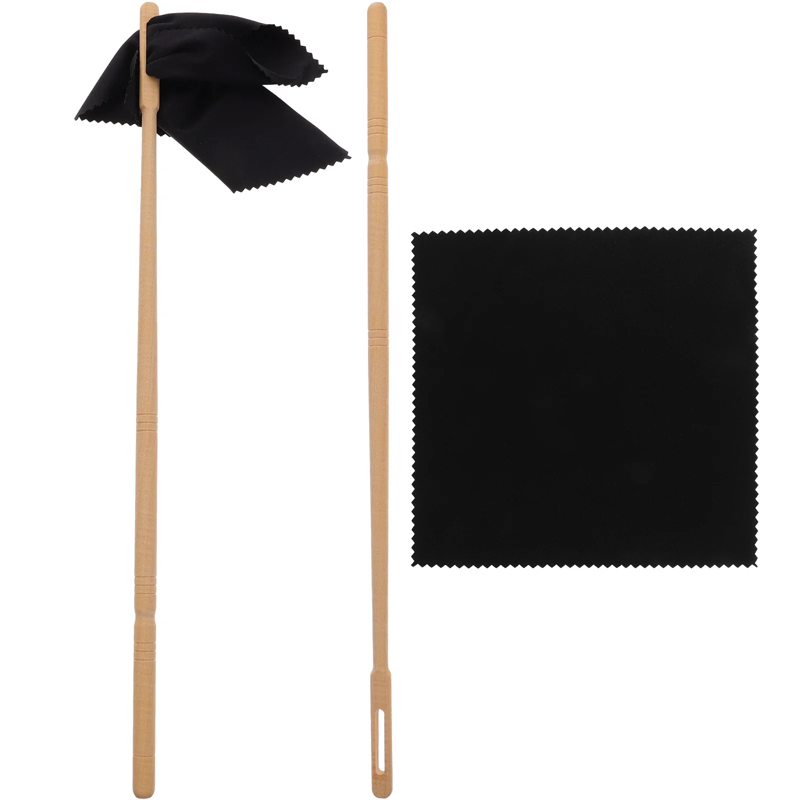 

1Set Flute Cleaning Rod Cloth Kit Lightweight Quick Stain Dust Remover Clarinet Saxophone Cleaner Flute Cleaning Kit