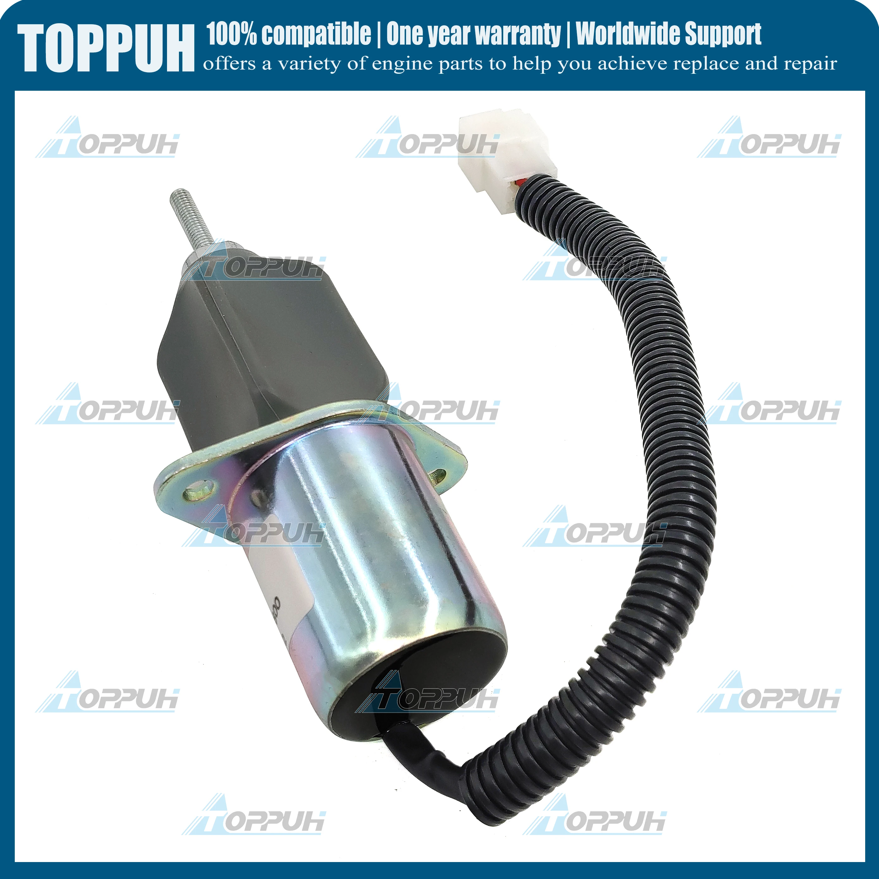 Fuel Stop solenoid 119807-77800 SA-3840-T 12 V For Yanmar 4TNE94 4TNE98 Engine