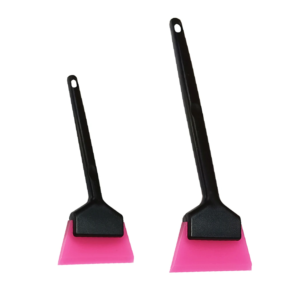 Small Window Tint Mirror Squeegee Different Softness Rubber Blade Scraper Car Corner Windshield Handheld Cleaning Tool