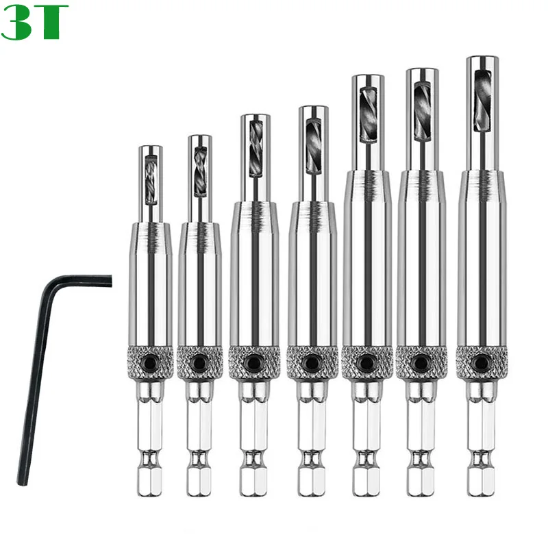 

1 Piece HSS Self Centering Hinge Drill Bits for Hinge Tapper Door Cabinet Woodworking Location Center Drill Bits Tool