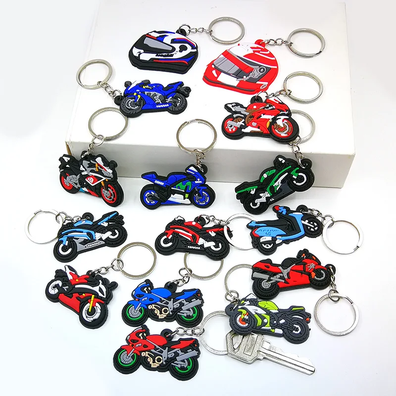 1PCS 2023 New Arrival Fashion Keyring Cartoon Motorcycle Keychain Fit Women Men Bags Creative Car Keys Accessories Pendant Gifts