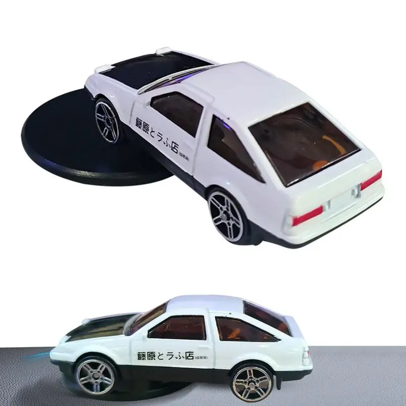 AE86 Drift Car Dashboard Ornament Car Racing Keepsake Rotating Vehicle Adhesive Model Figurine Ornament For Men Boys Gifts